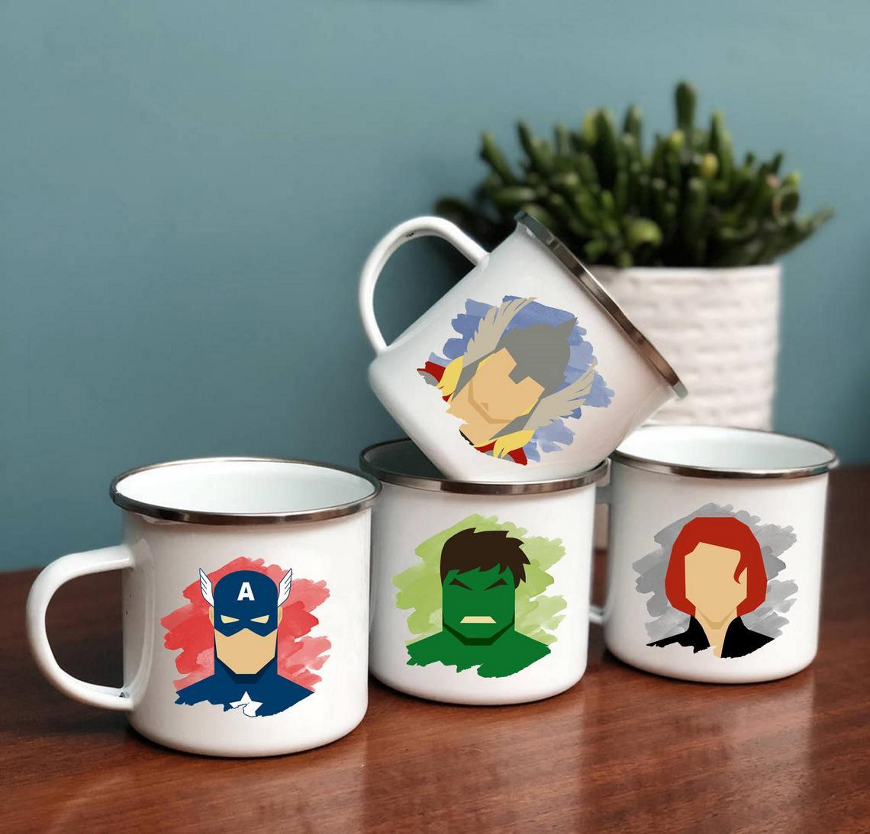 Niños Nombre Del Superhéroe Del Cómic Thiago Para Niños Taza De Café