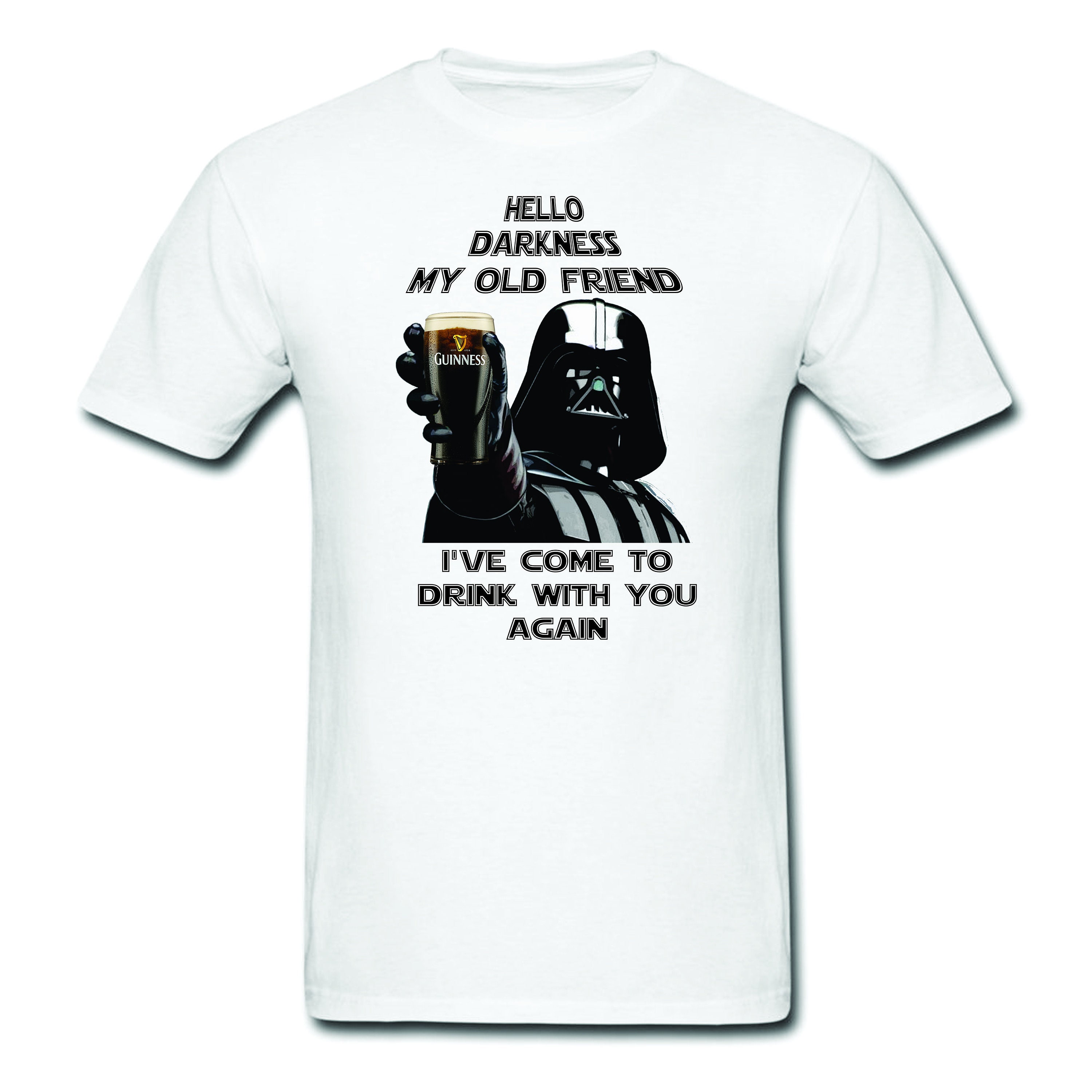 Star Wars shirt-Star Wars|Hello darkness my old friend|Star Wars gift|-Darth lovers-Anakin Skywalker-Guinness-Jameson