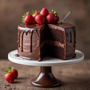 BEST RECIPE for Decadent Triple Chocolate Cake | Instant PDF Download | Rich & Moist Layered Dessert | Gourmet Chocolate Lover&#39;s Recipe