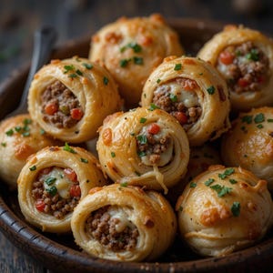 Best Rotel Sausage & Cream Cheese Crescents Recipe | Spicy Appetizer Bites | Easy Party Snack | Instant PDF Download