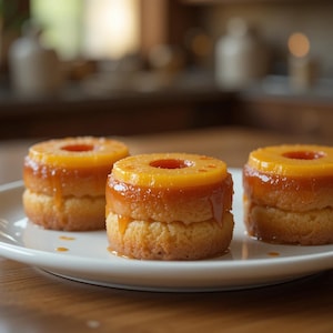 BEST RECIPE for Mini Pineapple Upside Down Cakes | Instant PDF Download | Sweet & Tropical Mini Desserts | Easy Individual Cake Recipe