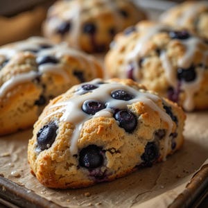 La migliore ricetta per i biscotti ai mirtilli / Dolce colazione / Ricetta digitale da scaricare in formato PDF / Ricetta per dolci fatti in casa