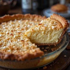 Mama Liz’s Crusty Coconut Pie Recipe | Southern-Style Dessert Classic | Easy Vintage Pie | Instant Digital PDF Download