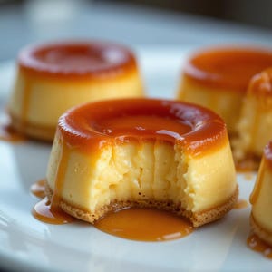 DIE BESTEN Mini Crème Brûlée-Käsekuchen | Elegantes mundgerechtes Dessert | Karamellisierte Zuckerguss | Sofortiger digitaler PDF-Rezept-Download
