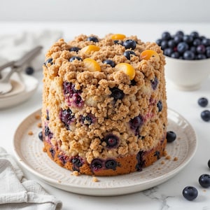 Best Blueberry Cream Cheese Coffee Cake Recipe | Moist Brunch Dessert | Instant PDF Download