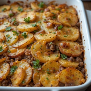 BEST RECIPE for Cheesy Hamburger Potato Casserole | Instant PDF Download | Easy Comfort Food Dinner | Family Favorite Meal | Digital Recipe