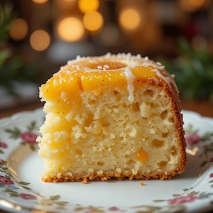 Receta de pastel de piña sureño en PDF / Postre húmedo vintage / Un favorito familiar fácil / Descarga digital instantánea / Receta de pastel imprimible