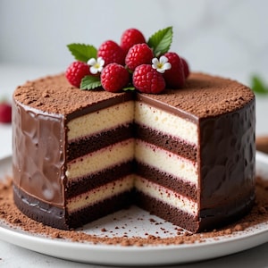Best Recipe for Triple Chocolate Mousse Cake | Instant PDF Download | Mom’s Recipe | Easy Family Dessert | Printable Layered Cake Recipe