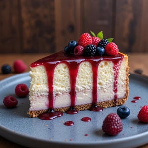 Best Recipe for Lemon Blueberry Cheesecake Cake | Instant PDF Download | Creamy Layered Dessert | Printable Recipe Card