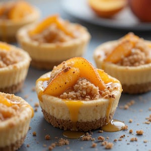 Best Mini Peach Cobbler Cheesecakes Recipe – Instant Download, Creamy & Fruity Dessert