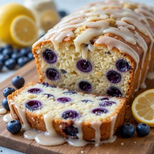 Sweet Lemon Blueberry Bread Recipe PDF | Moist Fruit Loaf | Easy Spring Dessert or Brunch | Instant Digital Download | Printable Recipe