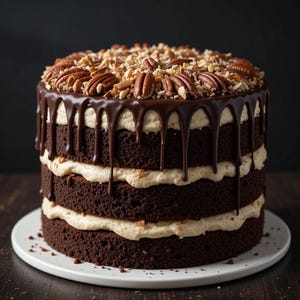 BEST RECIPE for German Chocolate Cake | Instant PDF Download | Rich Chocolate Layer Cake with Coconut-Pecan Frosting | Classic Homemade