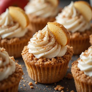 Apple Pie Cupcakes Recipe PDF | Cozy Fall Dessert | Spiced Apple Filling + Frosting | Easy Holiday Treat | Instant Digital Download