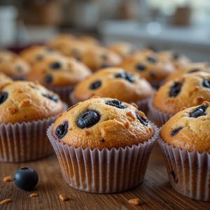 La migliore ricetta per muffin ai mirtilli / Muffin in stile pasticceria / Colazione o dessert facile / Download PDF digitale istantaneo