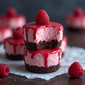 La migliore ricetta per bocconcini di cheesecake al lampone in PDF / Dessert facile senza cottura / Dolcetto preferito dalla famiglia / Download immediato / Scheda ricetta approvata dalla mamma