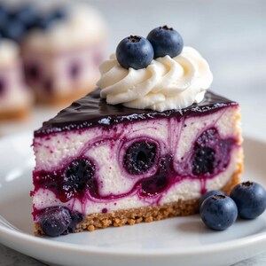 Best Blueberry Swirl Cheesecake Recipe | Creamy Fruit Dessert | Elegant Baking Treat | Instant Digital PDF Download