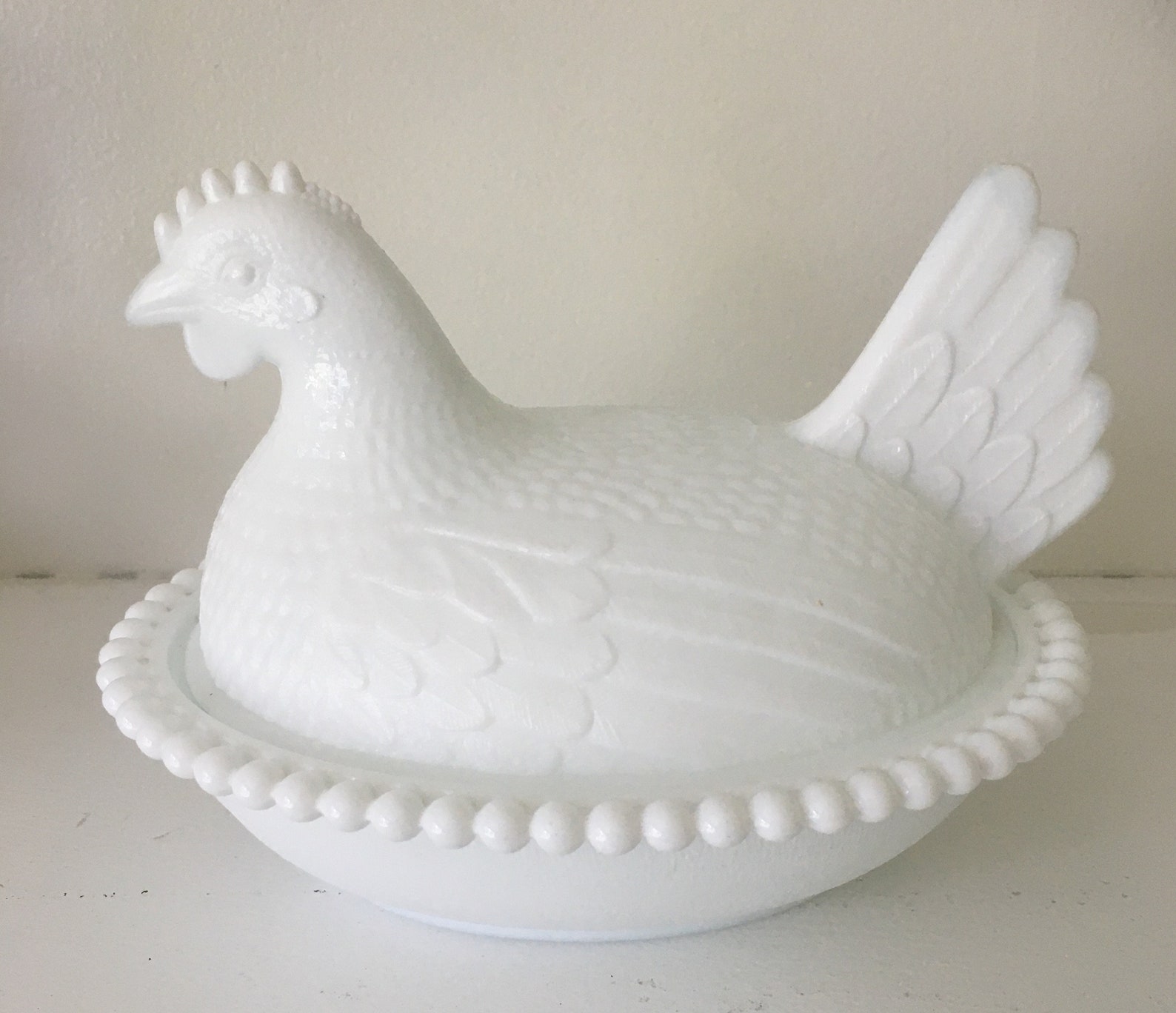 Vintage Hen on a Nest Pink Depression Glass Hen on a Nest Etsy