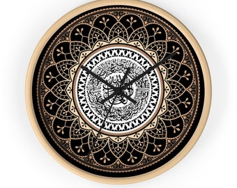 Surah Al-Fatiha Islamic Wall Clock – Arabic Calligraphy Clock with Surah Al-Fatiha, Decorative Round Wall Art, Islamic Gift