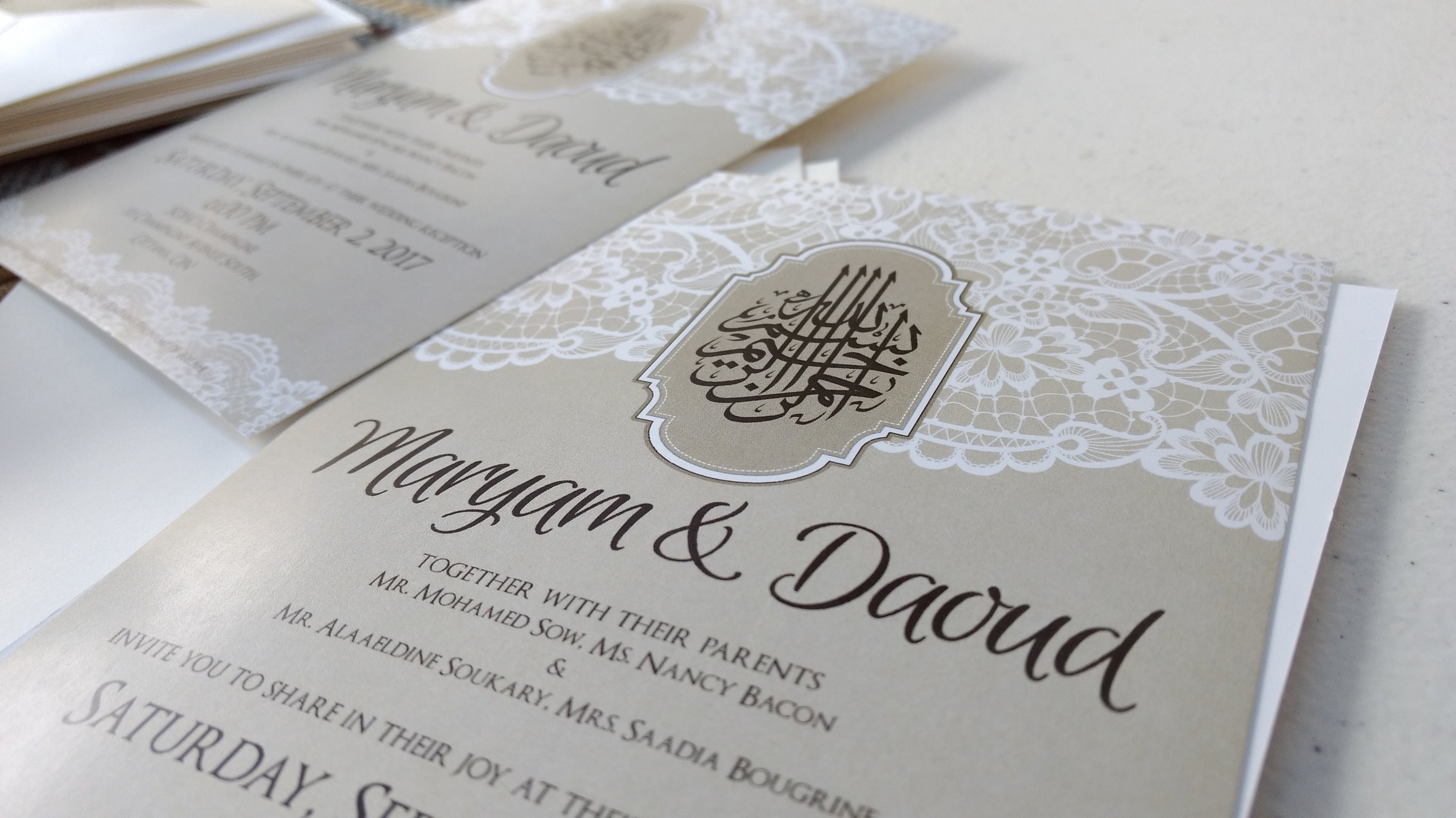 Invitaciones de boda musulmana -Invitación árabe personalizada -invitación  de boda árabe e inglés - Invitación de Nikkah - bilingüe - Imprimir - Etsy  México, image size:3000x1688