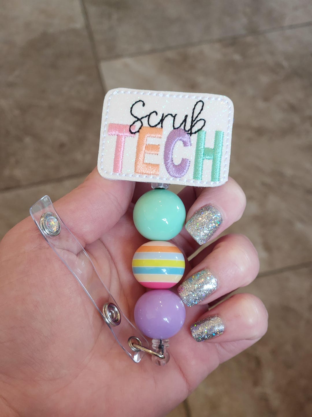 Scrub Tech Badge Reel - Etsy