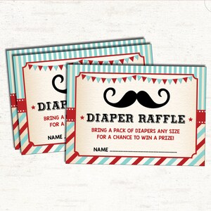 Moustache Windel Tombola Tickets. Little Man Boy Baby Shower Einsatz Karte. Fliege. SOFORTIGER DOWNLOAD. Vintage Junge Babyparty. DIY Baby. L-M1