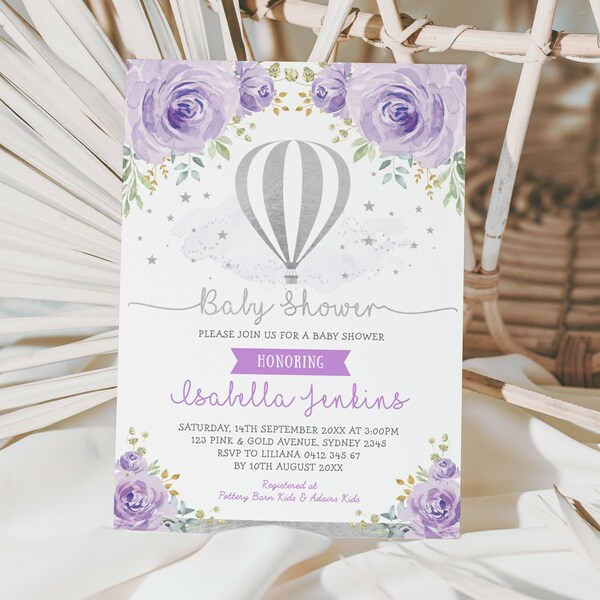 Hot Air Balloon Baby Shower - Etsy