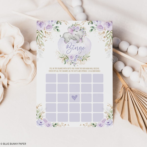 Purple Sleeping Elephants Baby Etsy