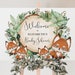 Editable Fox Welcome Sign Template Forest Greenery Baby Shower ...