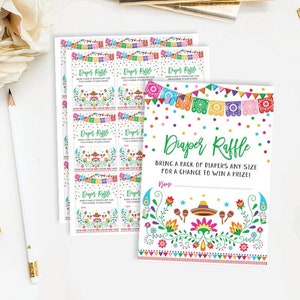 Fiesta Baby Shower Windel Tombola Printable. Mexikanische Fiesta Party zum ausdrucken. Nacho Durchschnittliches Baby. Cinco de Mayo SOFORT DOWNLOAD. CDM1