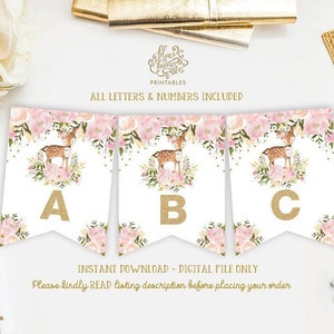 Woodland Baby Shower Banner Printable Template Floral Etsy Create awesome banners, stunning social media graphics in minutes with our. etsy