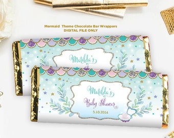 Mermaid Candy Bar Etsy