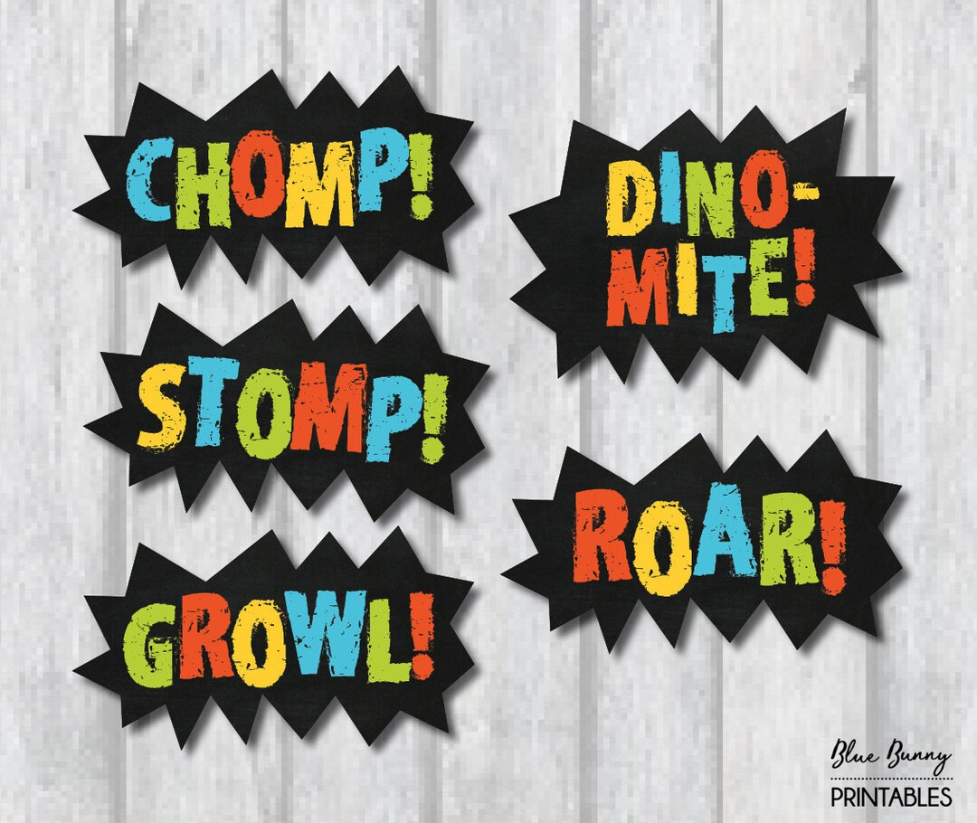 DINOSAUR CENTERPIECES. Dinosaur Party Printables. Dinosaur Birthday ...