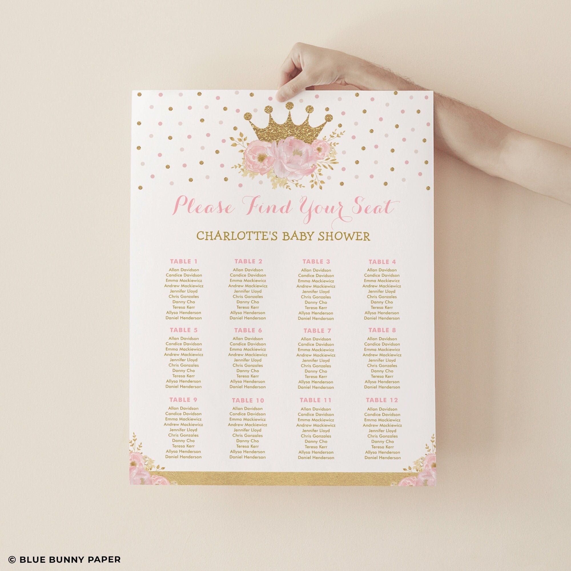 crown-princess-seating-chart-template-royal-baby-shower-seating-plan-printable-blush-pink-floral-princess-birthday-editable-download-flo18i-etsy