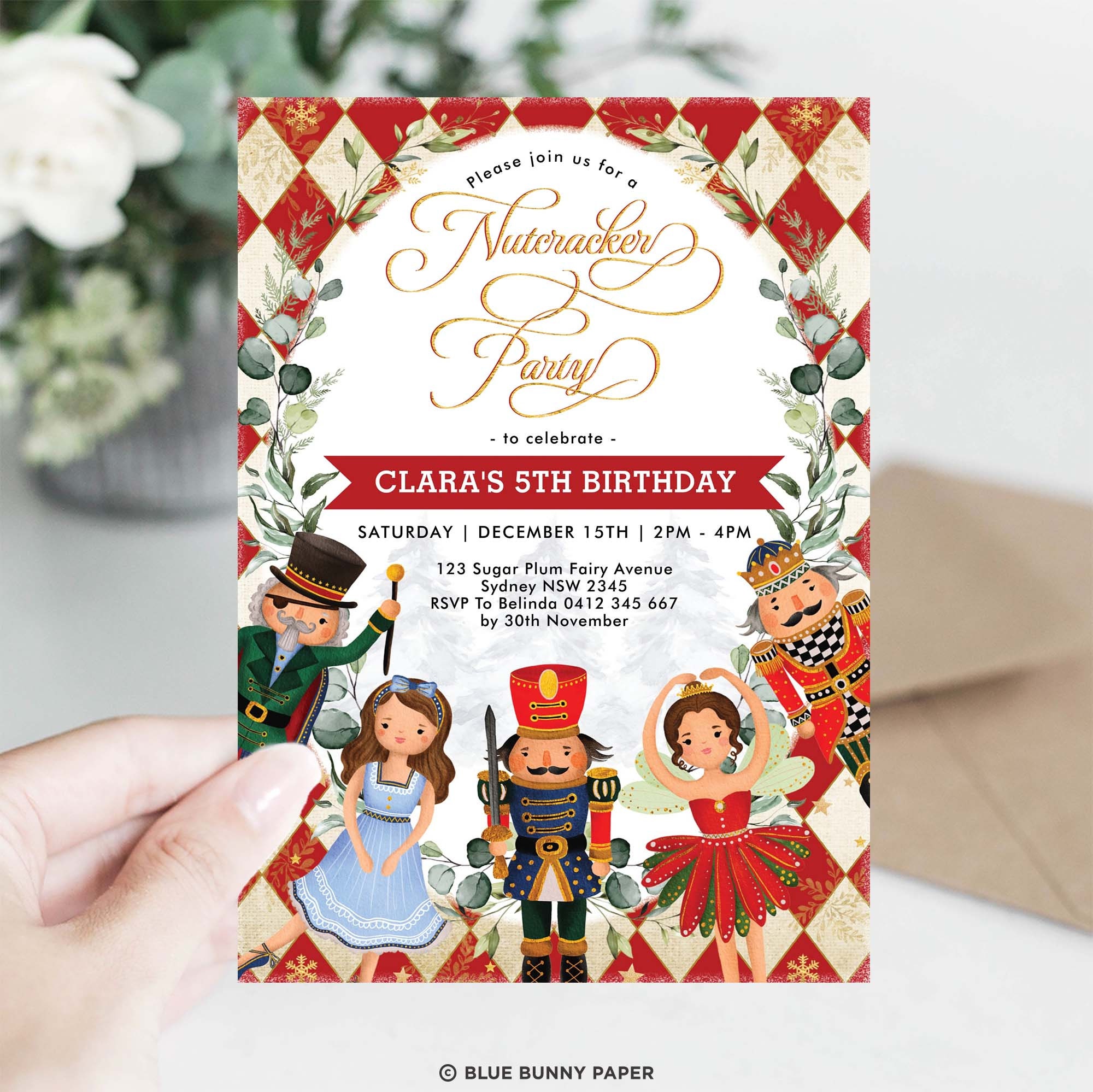 Editable Nutcracker Birthday Party Invitation Template Sugar | Etsy