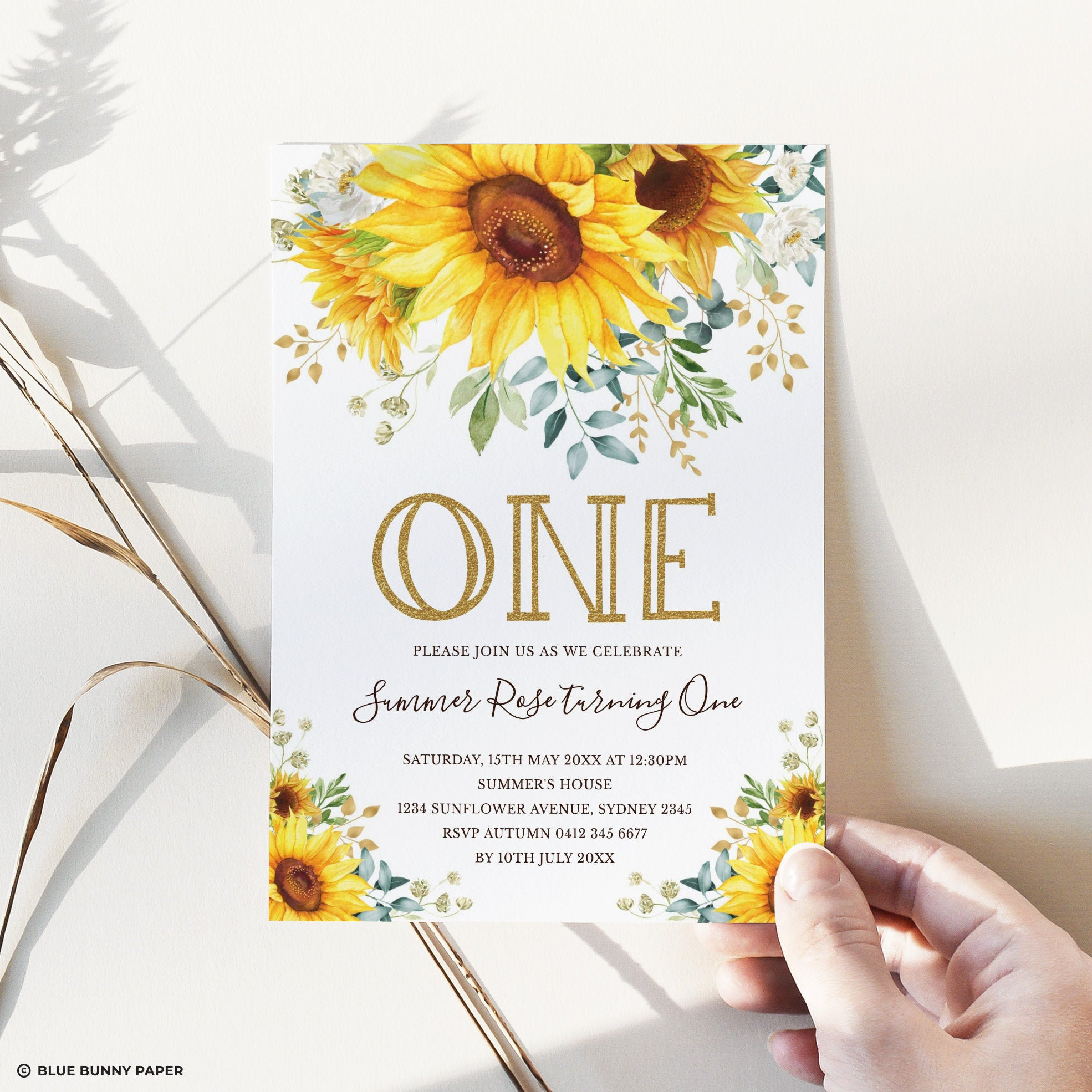 chic-sunflower-1st-birthday-invitation-template-watercolor-etsy