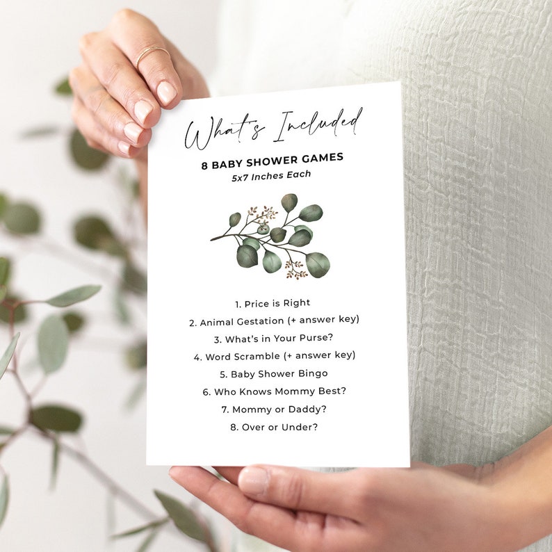 Blush Burgundy Floral Roses Baby Girl INSTANT DOWNLOAD Baby Shower Games Bundle 8x Rose Gold Glitter Party Games Printable FLO37
