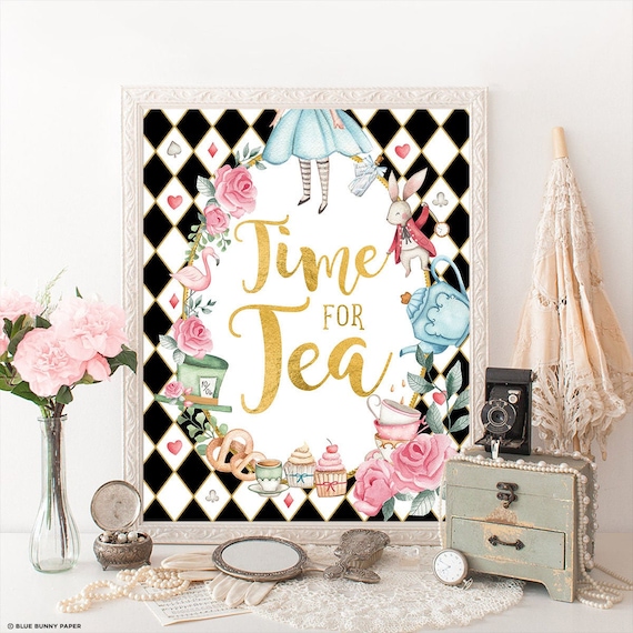 Alice in Wonderland Party Decorations & Games Printable Kit INSTANT  DOWNLOAD -  Israel