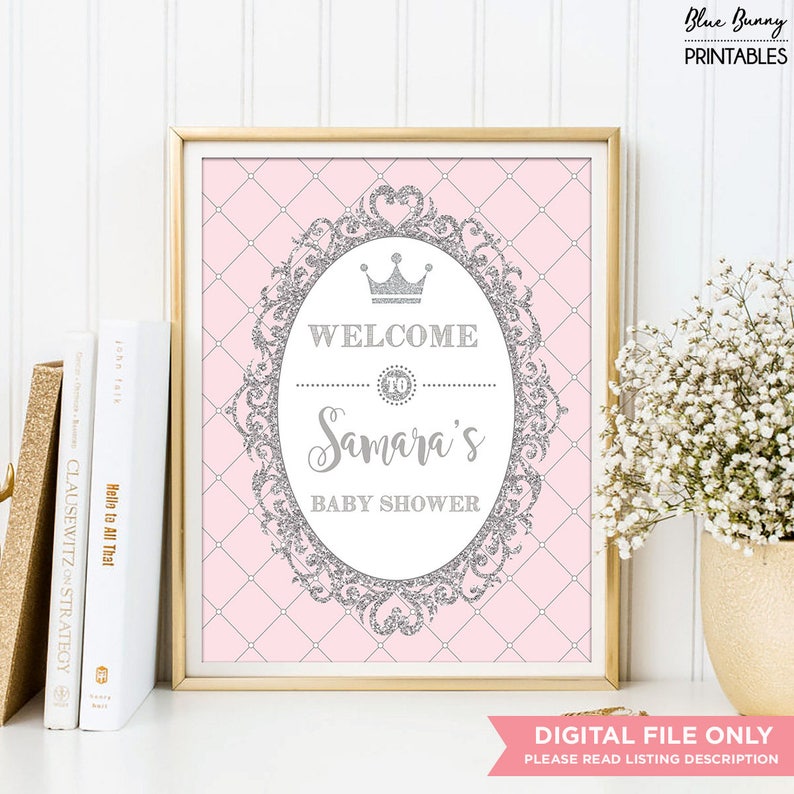 welcome princess baby shower