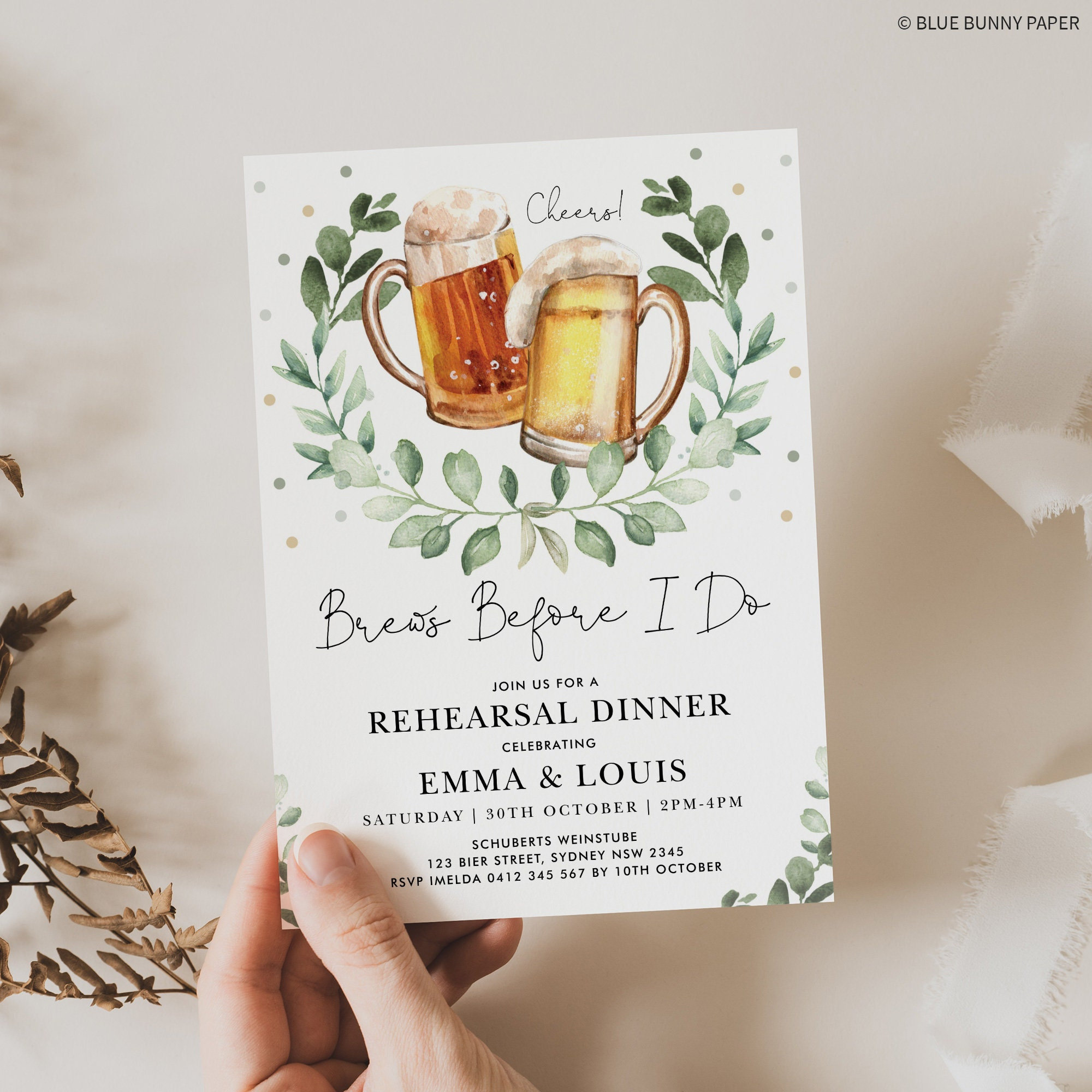 Brews Before I Do Invitation