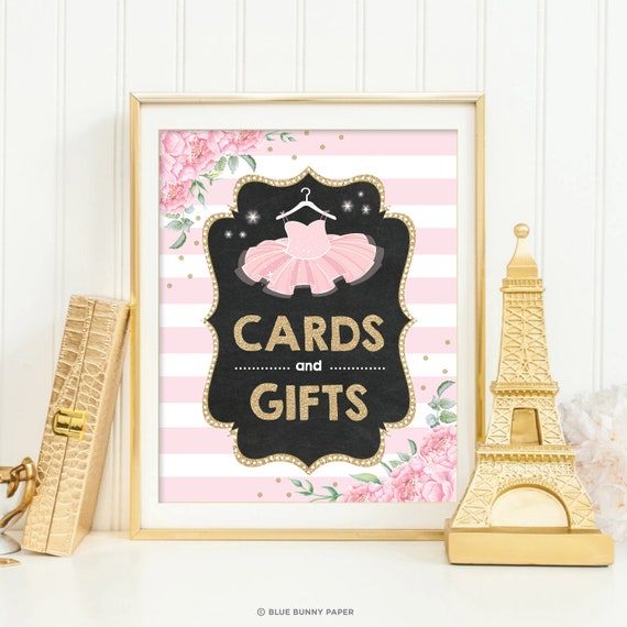 cards-and-gifts-sign-tutu-baby-shower-decorations-ballerina-birthday