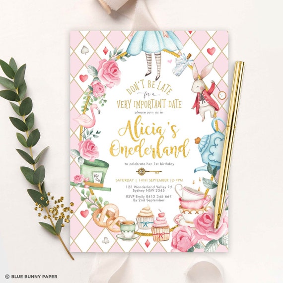 Alice in Wonderland Party Invitation Inspiration - Celebrate