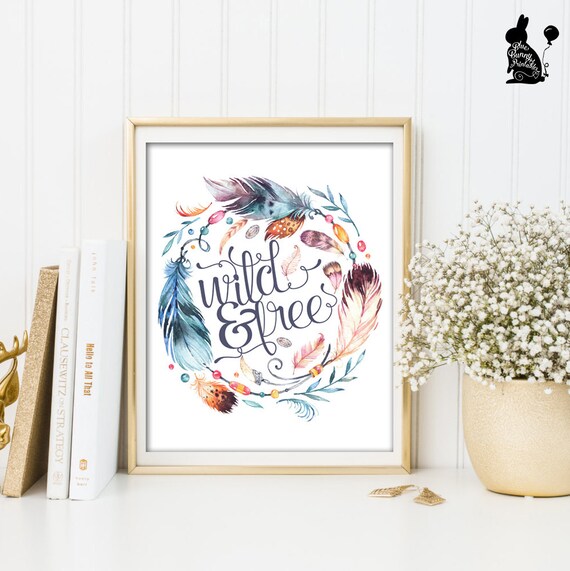 Wild Free Wall Decor Instant Boho Room