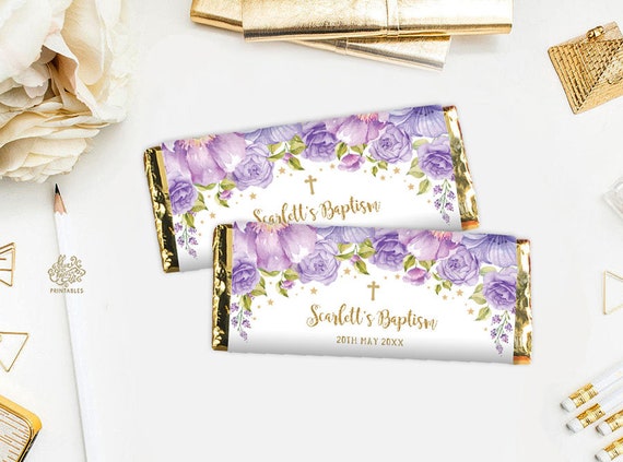 Violet Wrapper Chocolate Bar Purple Wrapper | Free Printable Chocolate Bar Wrapper ...