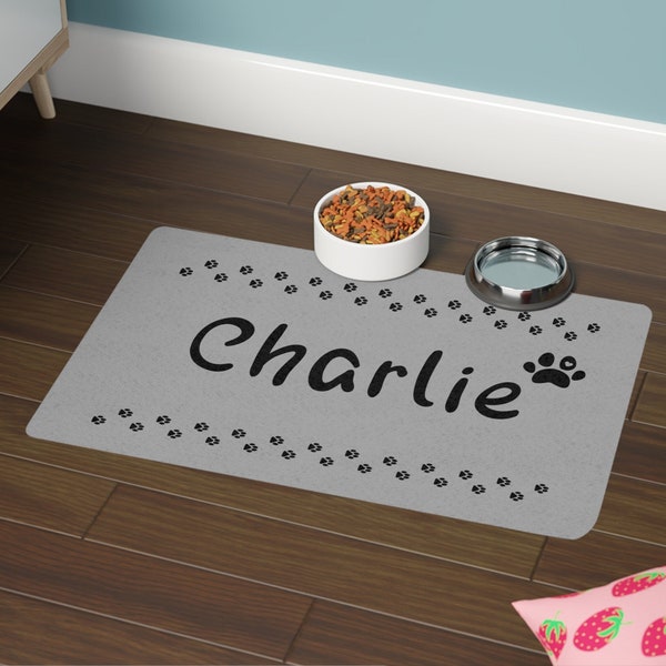 Dog Bowl Mat Etsy