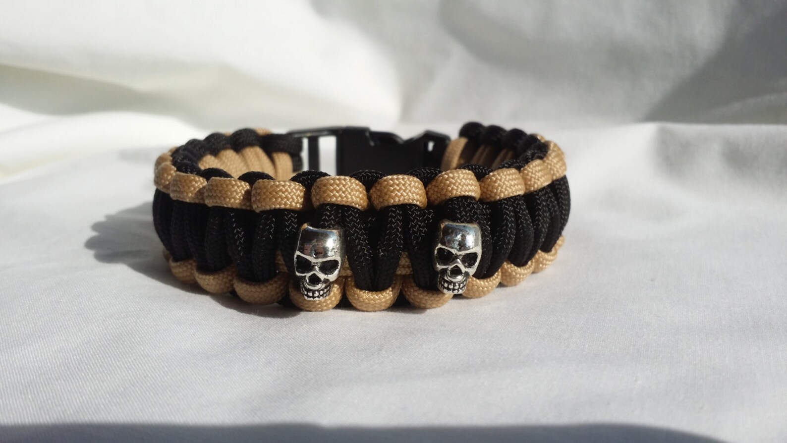 Skull Charm Paracord Bracelet Mens Skull Paracord Bracelet Etsy