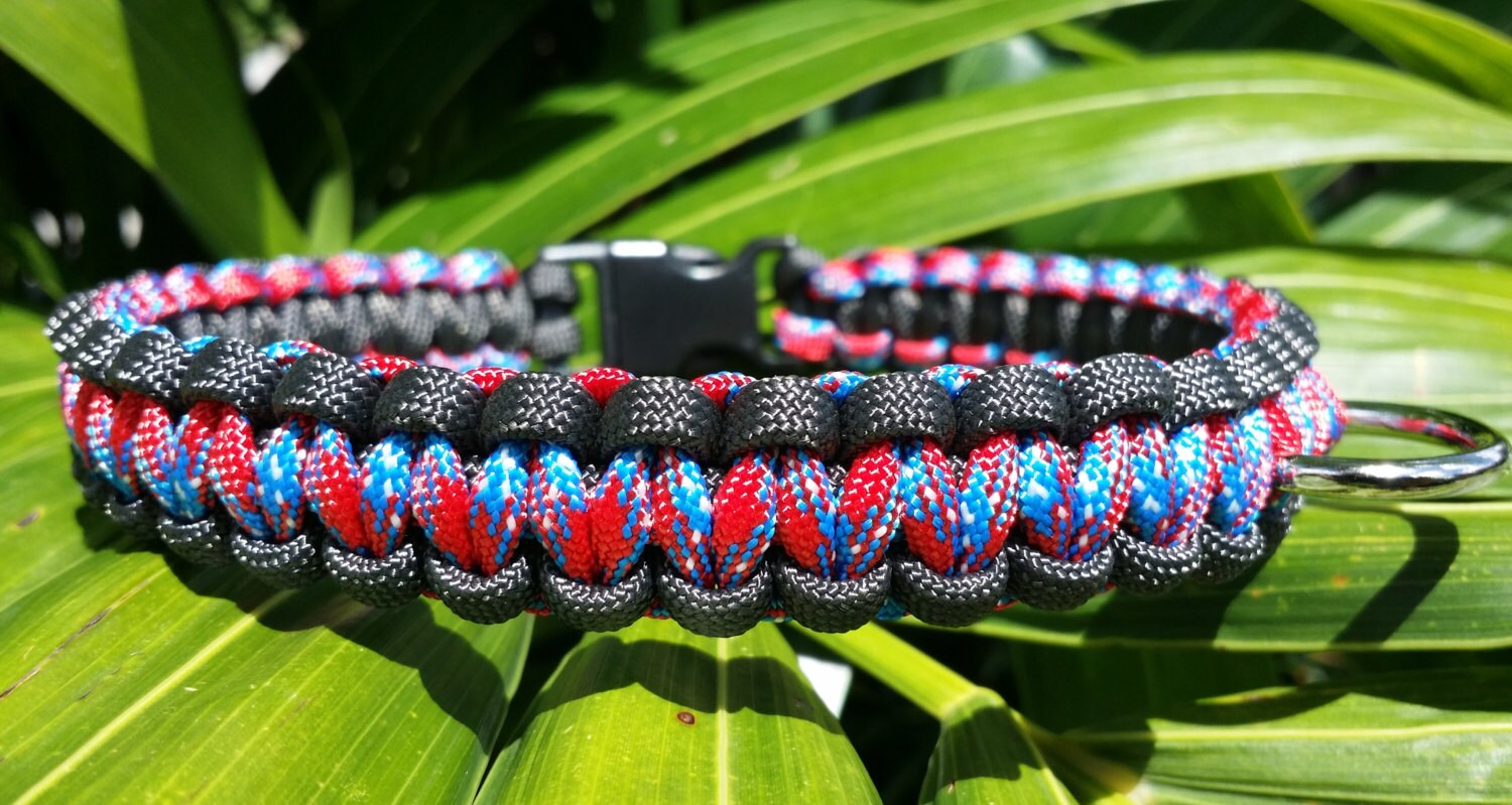 Paracord Dog Collar Braided Paracord Dog Collar Custom Dog Etsy