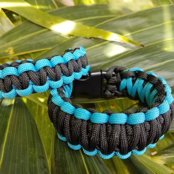 Custom His and Hers Couples Bracelet Set, Survival Paracord Bracelet, Men's Paracord Bracelet, Women's Paracord Bracelet, Handmade Bracelets