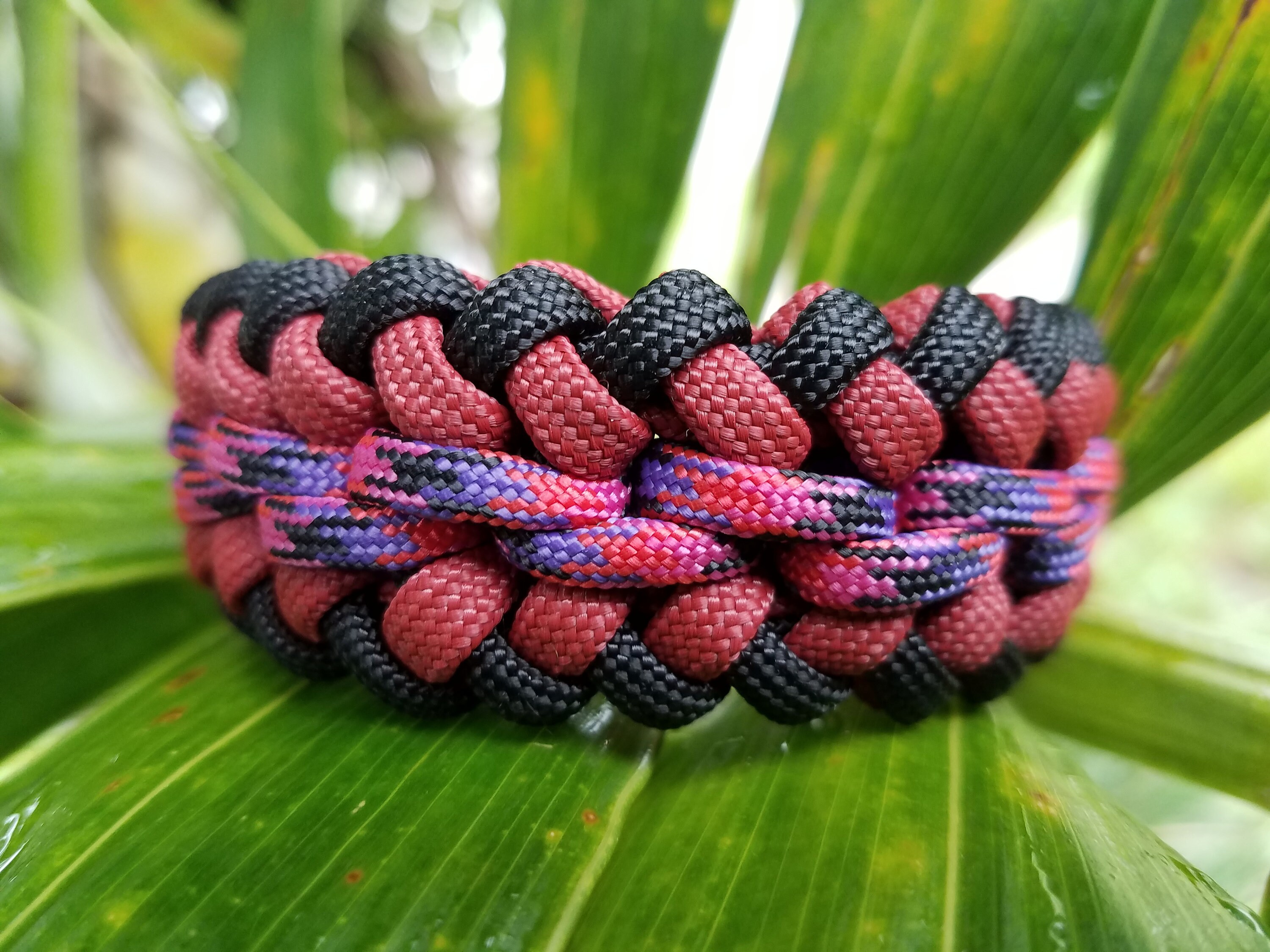 Custom Wide Paracord Bracelet Paracord Bracelet Modified Etsy