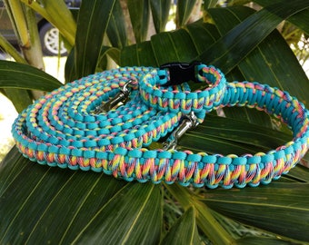 Custom Hands Free Paracord Dog Leash, Hiking Dog Leashes, Hands Free Dog Leash, Friendship Paracord Dog Leash, Paracord Friendship Bracelet