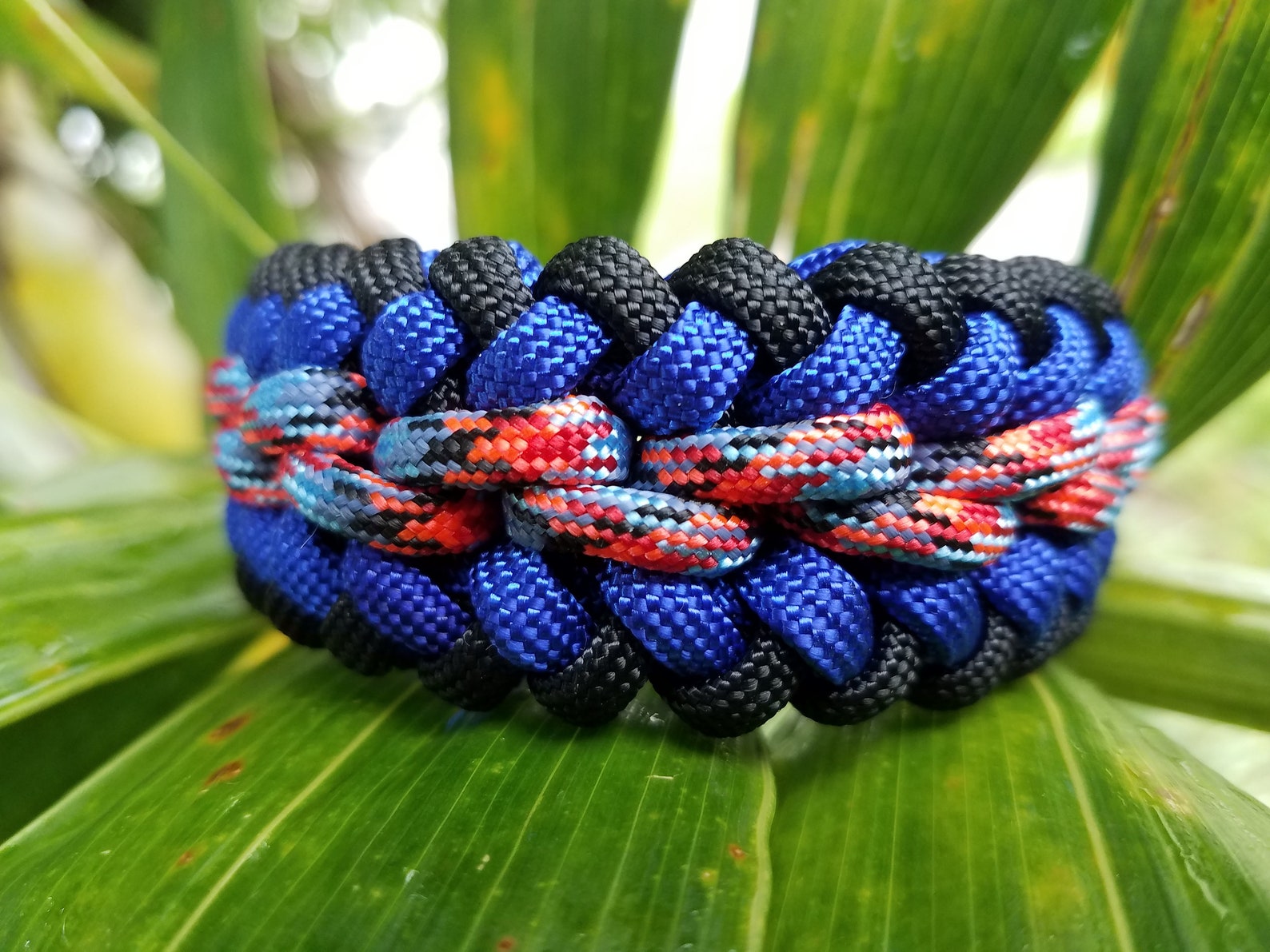 Custom Wide Paracord Bracelet Paracord Bracelet Modified Etsy
